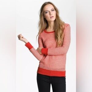 JOIE AIMEE Pattern DIAMOND SWEATER KNIT ALPACA